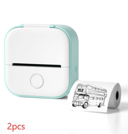 Portable Mini Thermal Label & Photo Printer – Wireless, Inkless, Bluetooth