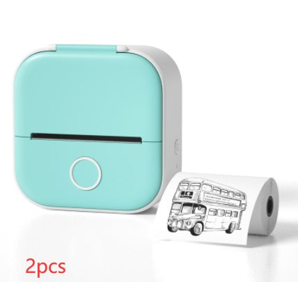 Portable Mini Thermal Label & Photo Printer – Wireless, Inkless, Bluetooth