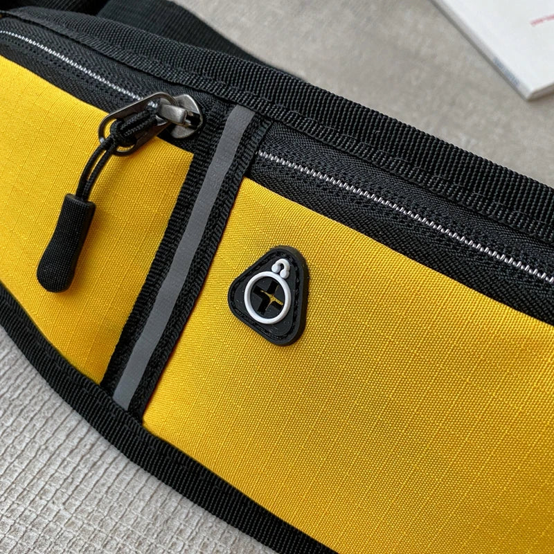 Yellow Unisex Sports Bum Bag 