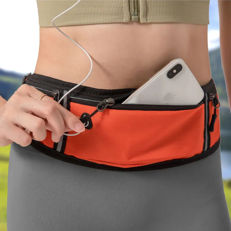 Orange Unisex Sports Bum Bag 