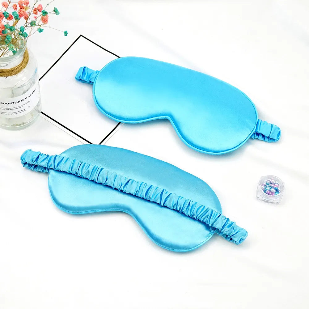 Blue  Ultra Soft Silk Sleep Mask 