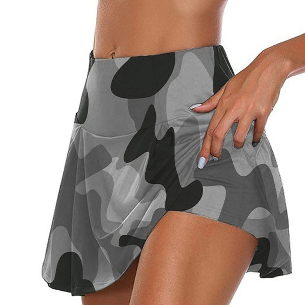 Women’s High Waist Sports Tennis Skirt – Quick-Drying with Lining