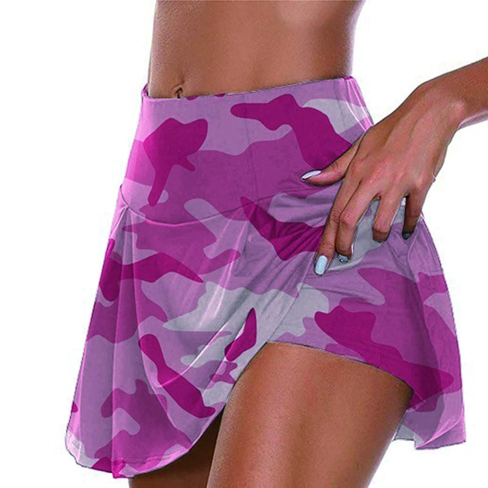 Women’s High Waist Sports Tennis Skirt – Quick-Drying with Lining