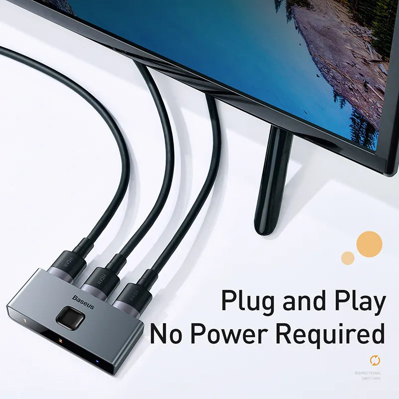 plug and play HDMI-compatible Switcher 4K 60Hz Bi-Direction 