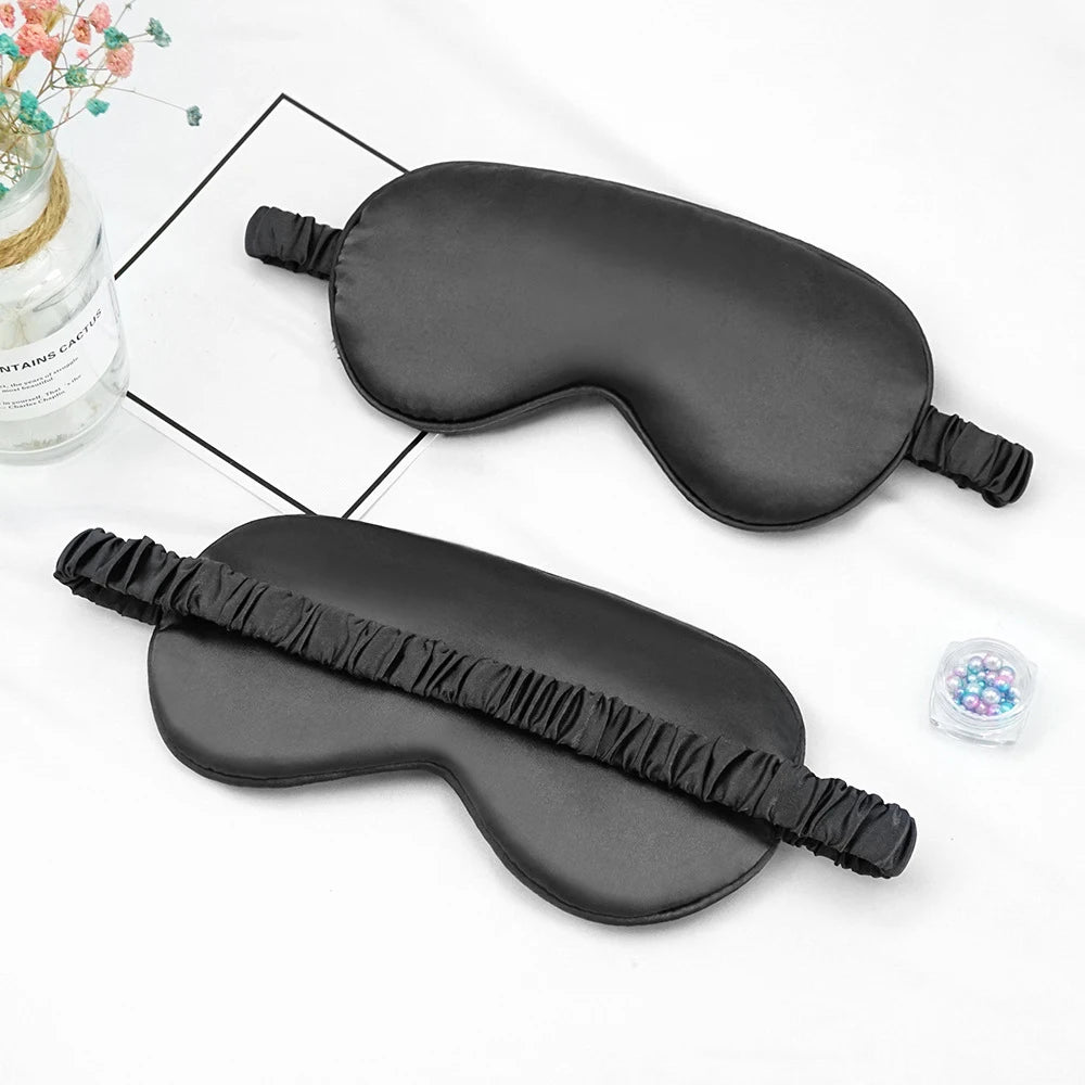 Black  Ultra Soft Silk Sleep Mask 