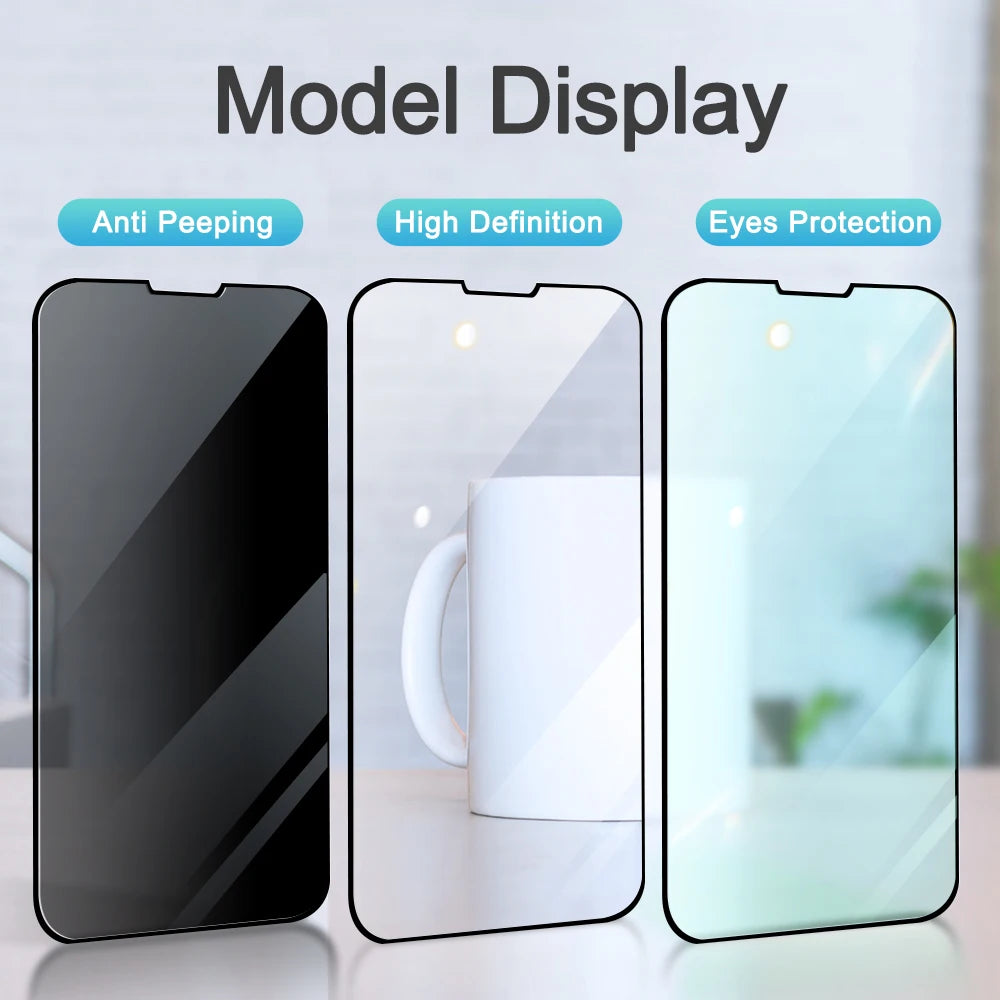 Private Screen Protector For iPhone 15 14 13 Pro Max X XS MAX XR Anti-Spy Tempered Glass For iPhone 13 Pro 12 14 Glass