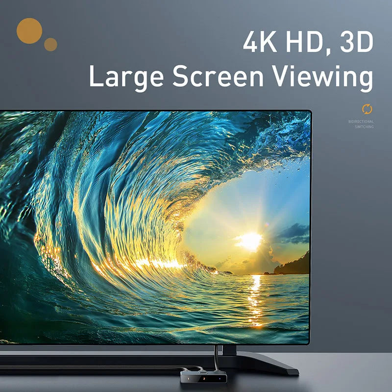 HDMI-compatible Switcher 4K 60Hz Bi-Direction 