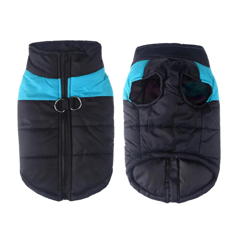 Blue Premium Waterproof Winter Dog Coat 