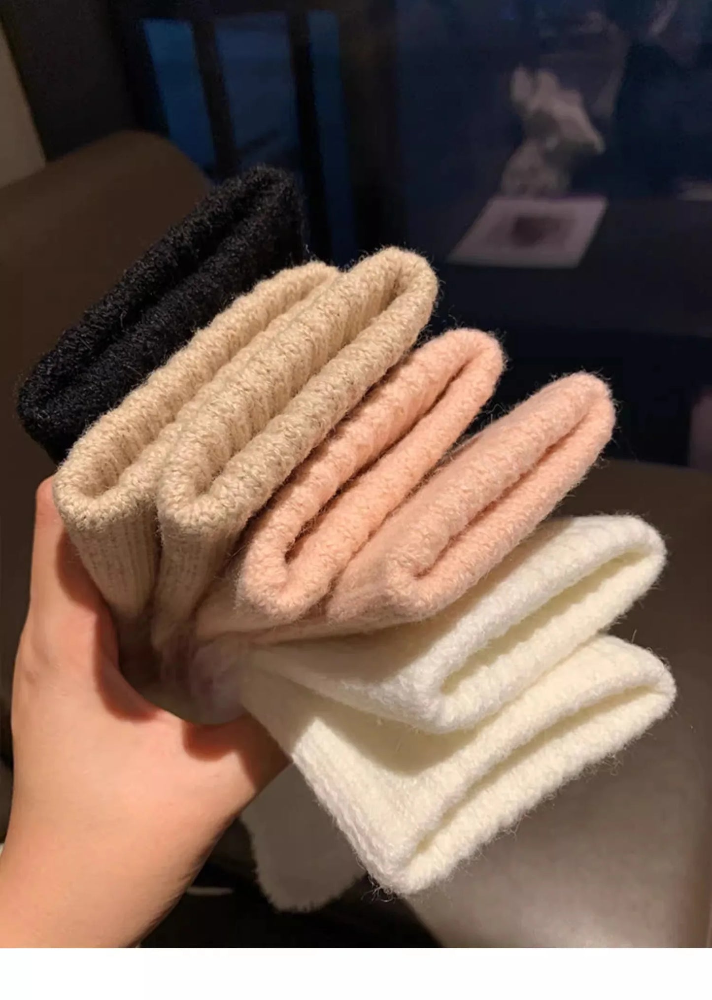 Soft Mink Fleece Fingerless Gloves - Warm Winter Plush Mittens for Women