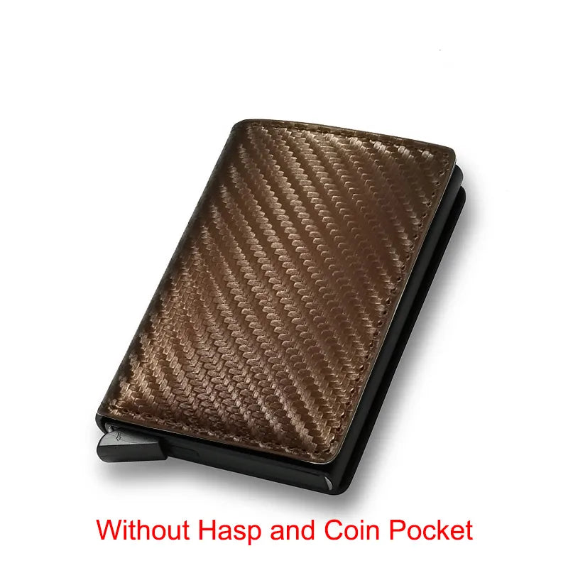 Sleek and Secure: Carbon Fiber Slim Aluminium Wallet