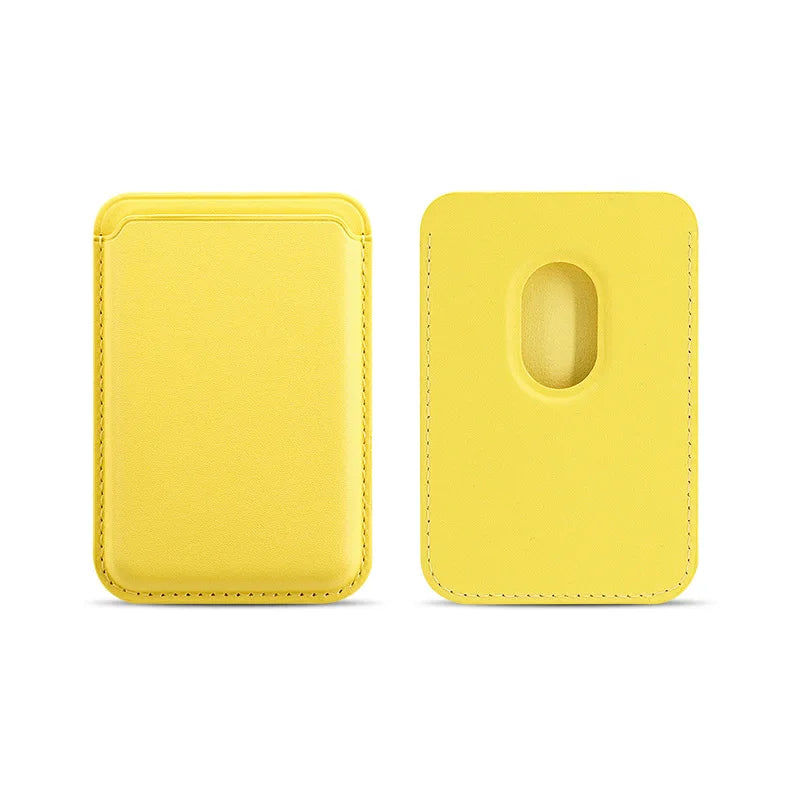 Yellow magnetic phone wallet