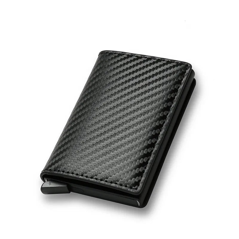 Carbon fibre card wallet