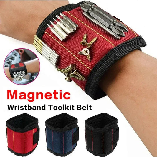 Magnetic Wristband Tool Holder - Secure Screws, Nails & Bits Hands-Free!