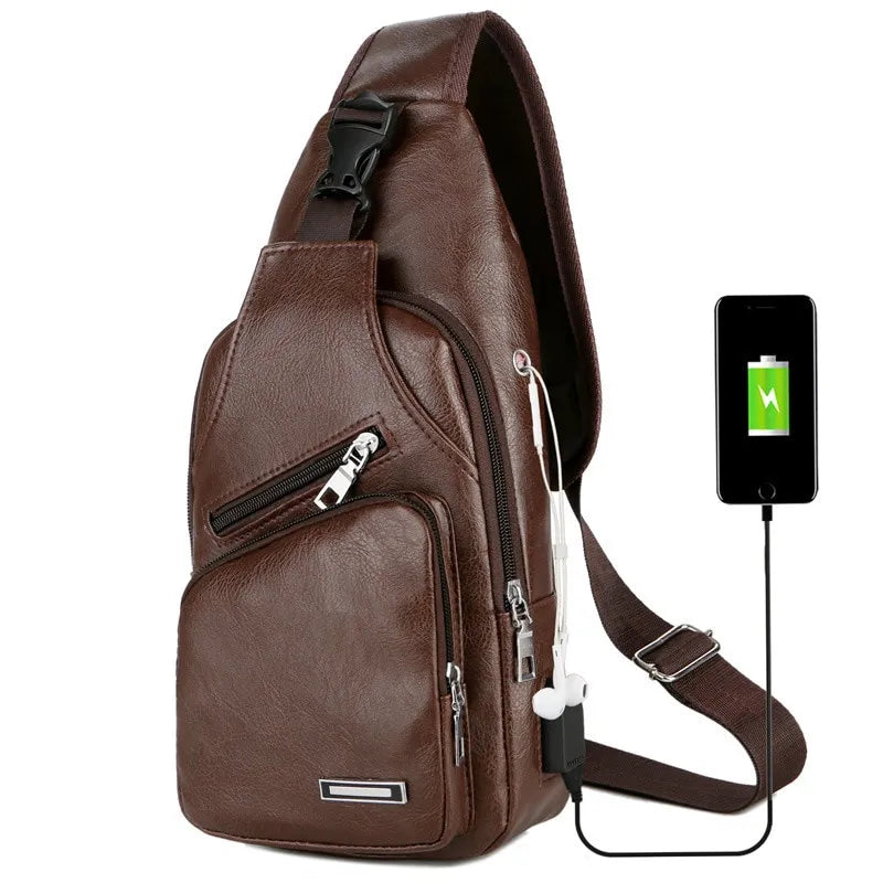 USB Charging Chest Bag – Your Ultimate Anti-Theft Solution for Modern Men!