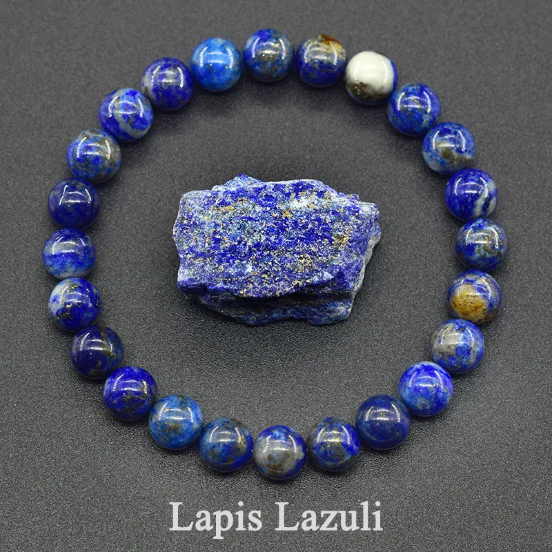 Reiki-Infused Blue Apatite Beads Bracelets - Stimulate Circulation and Boost Health Naturally