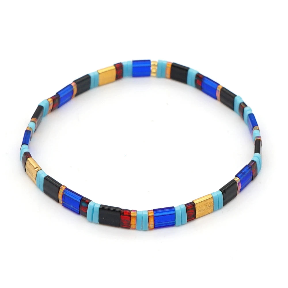 Tila Beads Elastic Bracelet Sets 