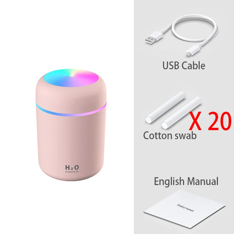 300ml Portable Mini USB Aroma Diffuser Ideal for Home Car 