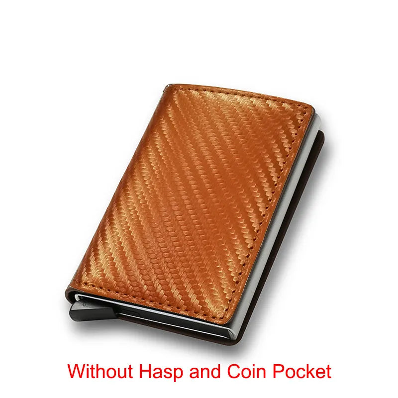 Sleek and Secure: Carbon Fiber Slim Aluminium Wallet