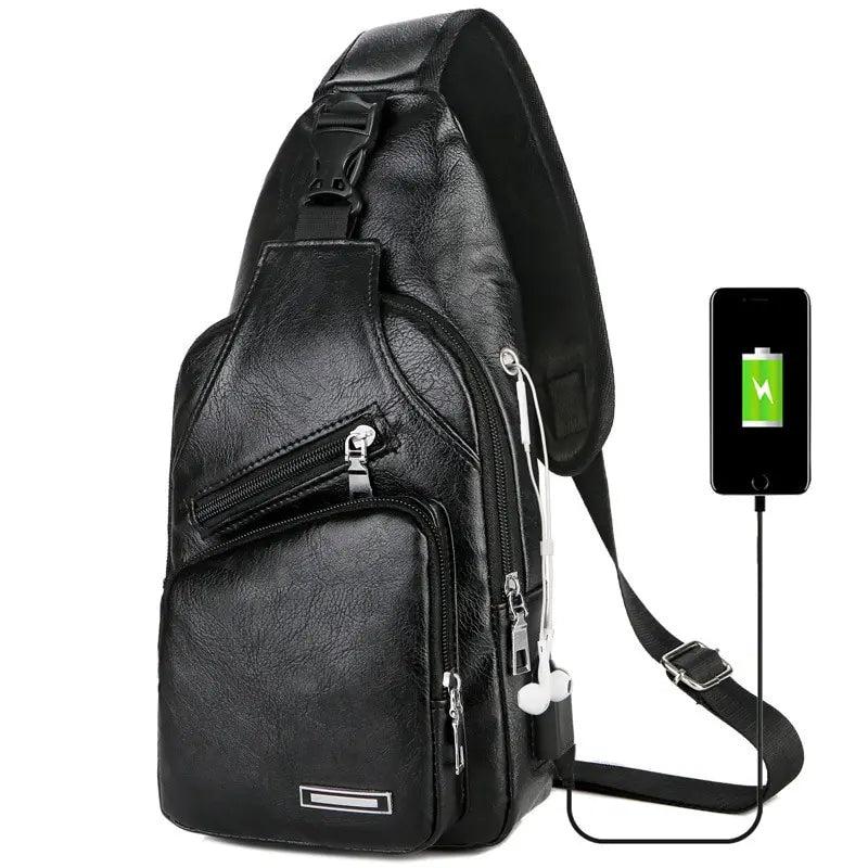 USB Charging Chest Bag – Your Ultimate Anti-Theft Solution for Modern Men!