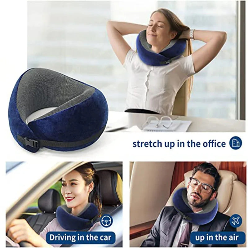 Memory Foam Neck Pillow - Ultimate Travel Comfort