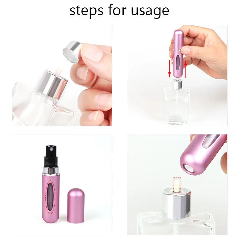 how to use Portable Perfume Refill Bottle - Mini Travel Spray for Fragrance 