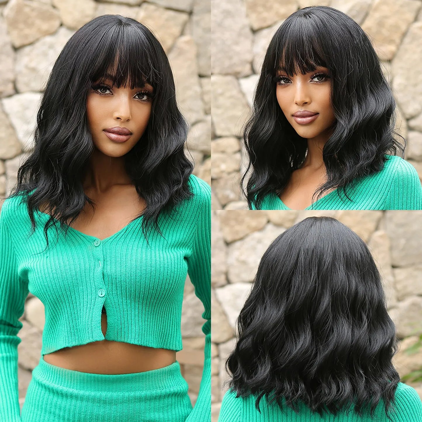 Black  Bob Wig for Women