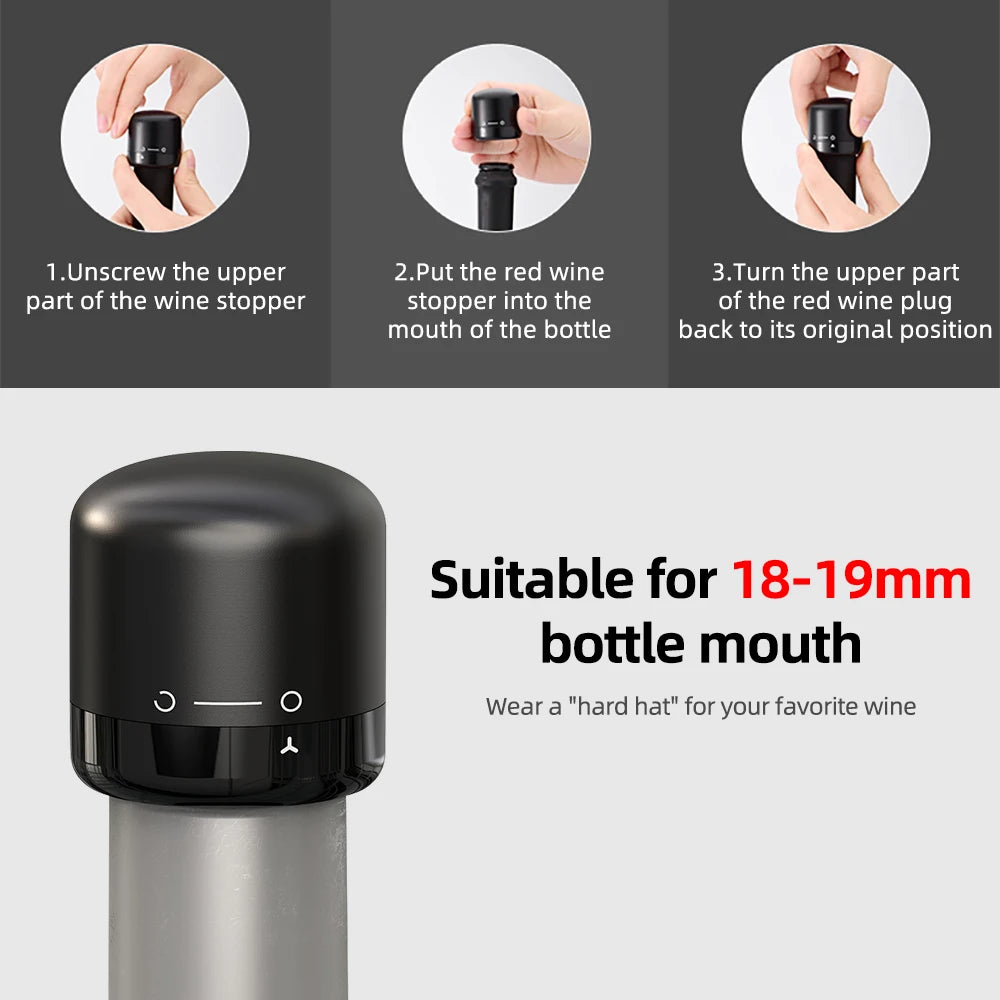 Reusable Silicone Wine Vacuum Stopper