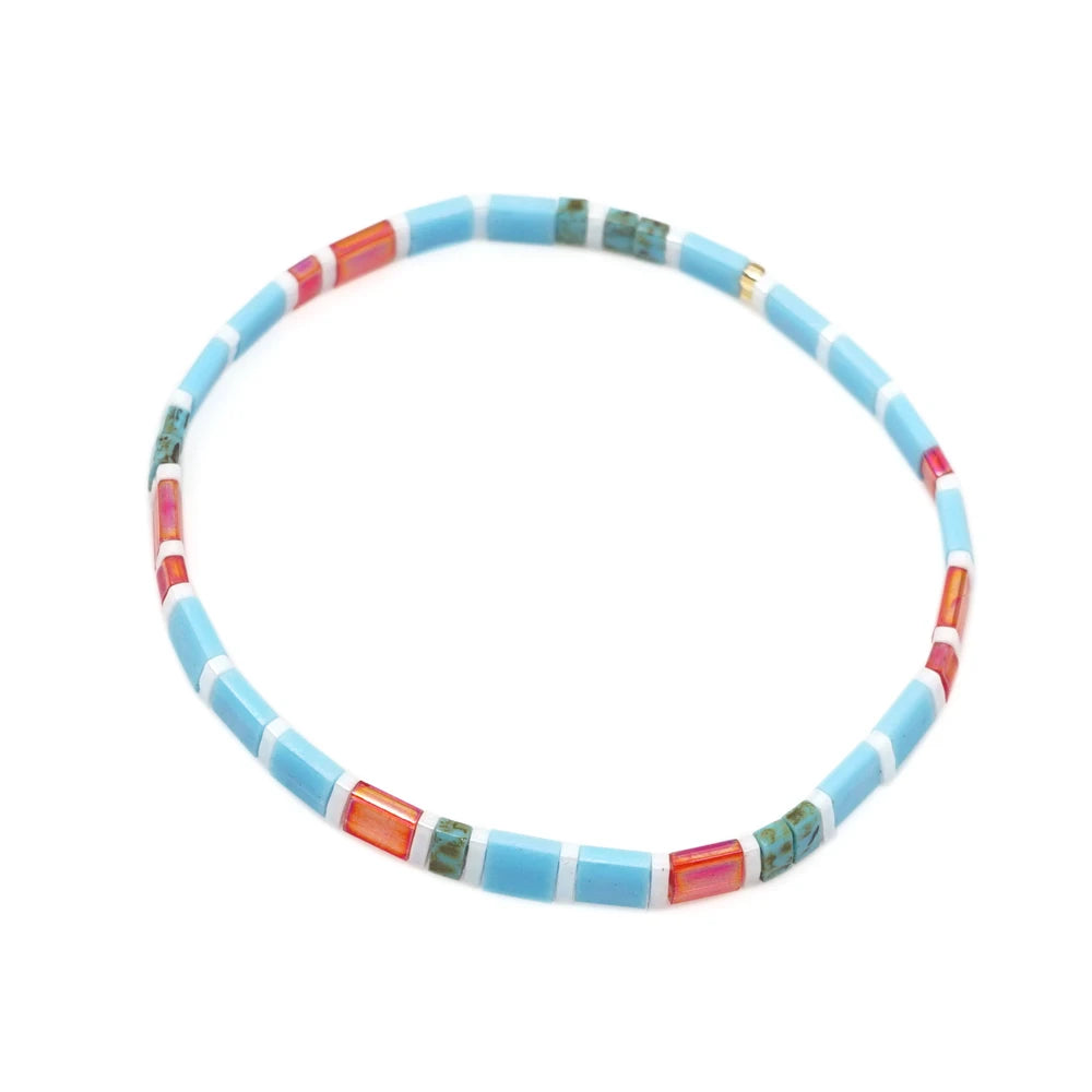 Tila Beads Elastic Bracelet Sets 