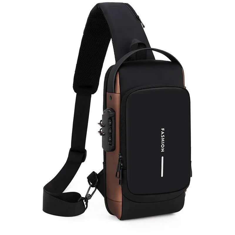 Multifunctional Anti-Theft USB charging port Shoulder Bag 