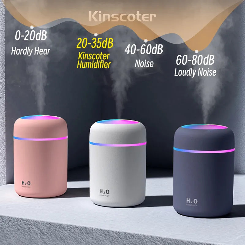 300ml H2O Air Humidifier Portable Mini USB Aroma Diffuser 