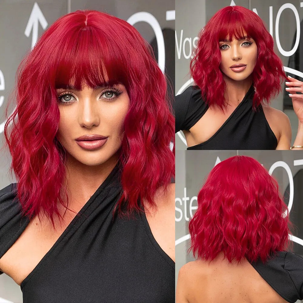 Red  Bob Wig for Women