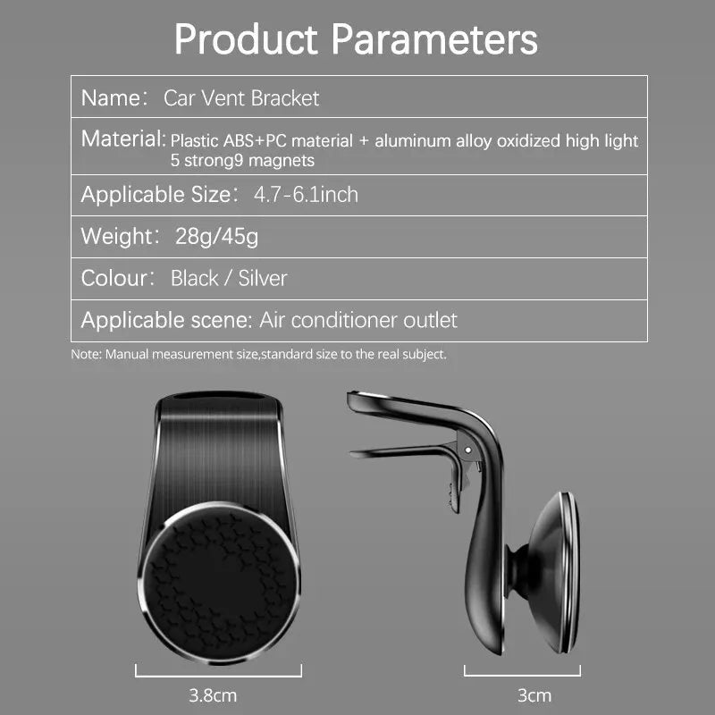 car phone holder dimensions