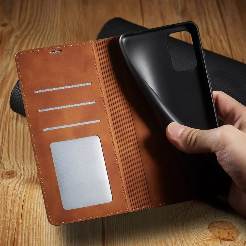 Leather Wallet Case for Samsung Galaxy Flip Cover premium