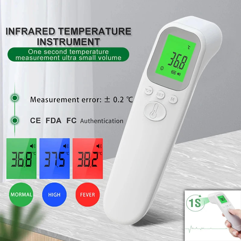 Infrared Fever Thermometer - Non-Contact Digital for Baby & Adult Use