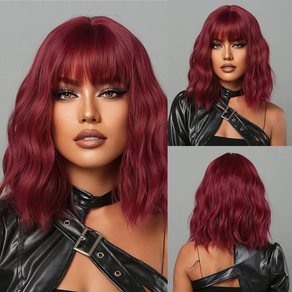 Red Bob Wig for Women