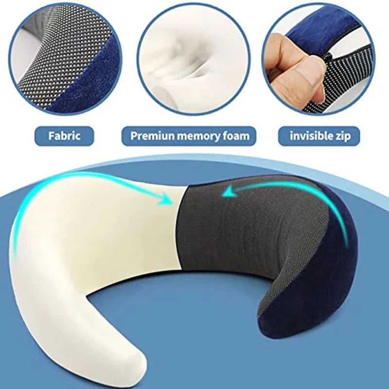 Memory Foam Neck Pillow - Ultimate Travel Comfort