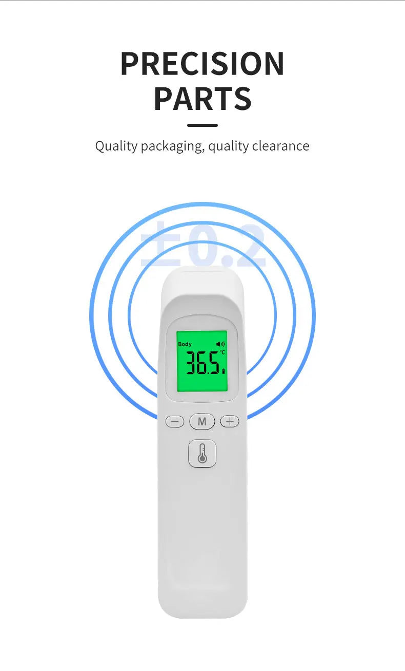 Infrared Fever Thermometer - Non-Contact Digital for Baby & Adult Use