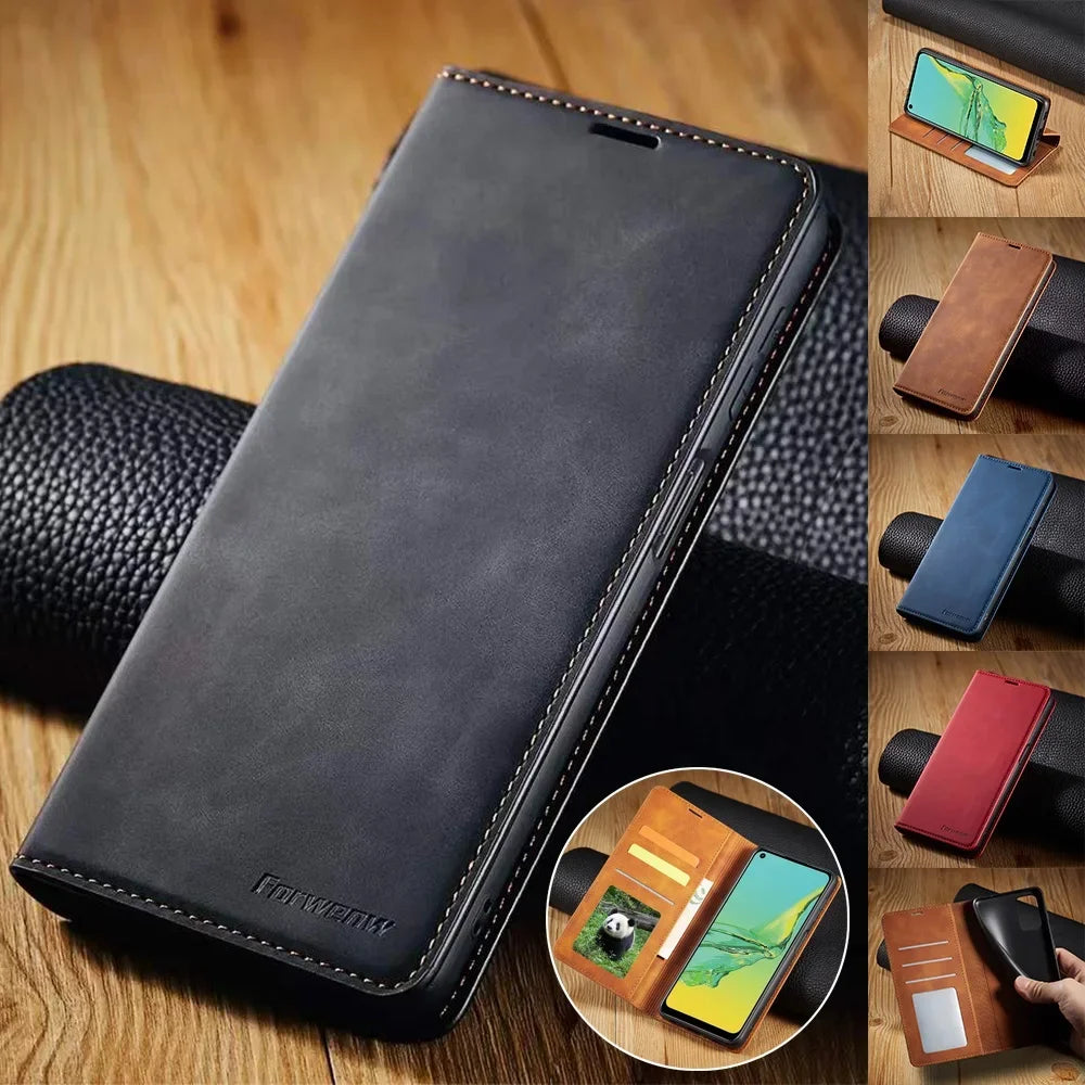 Leather Wallet Case for Samsung Galaxy Flip Cover premium