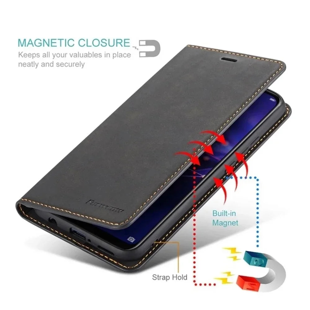 Leather Wallet Case for Samsung Galaxy Flip Cover premium