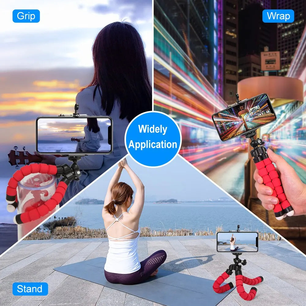 Mini Tripod For IPhone Camera Flexible sponge octopus legs