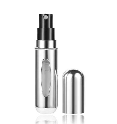 silver perfume refil bottle