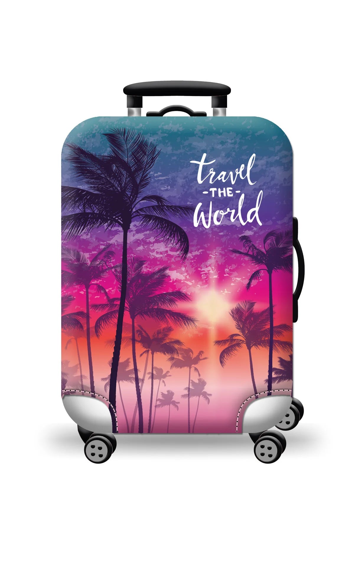 Durable World Map Luggage Cover