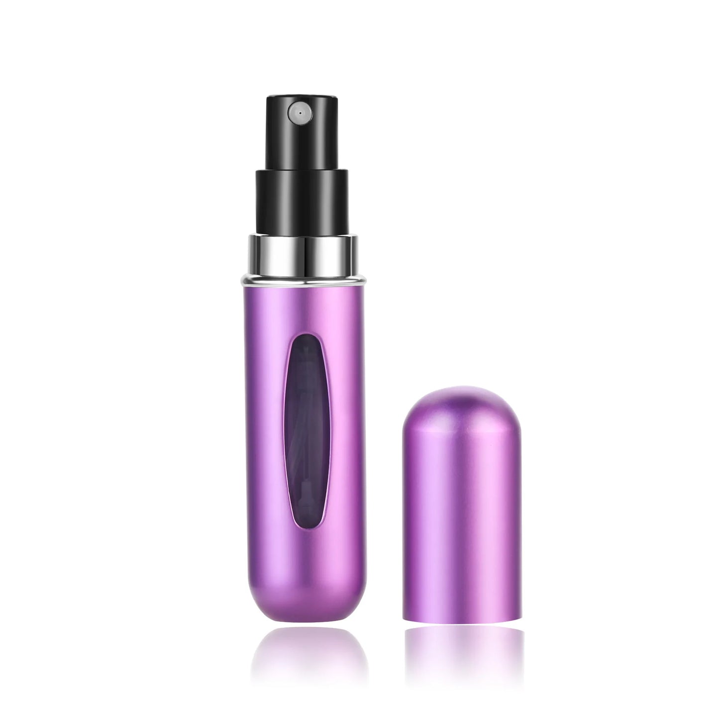 purple perfume bottle