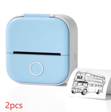 Portable Mini Thermal Label & Photo Printer – Wireless, Inkless, Bluetooth