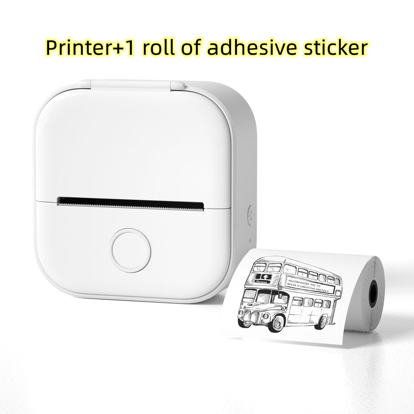 Portable Mini Thermal Label & Photo Printer – Wireless, Inkless, Bluetooth