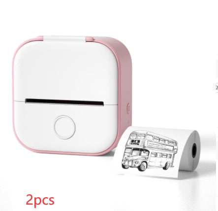 Portable Mini Thermal Label & Photo Printer – Wireless, Inkless, Bluetooth