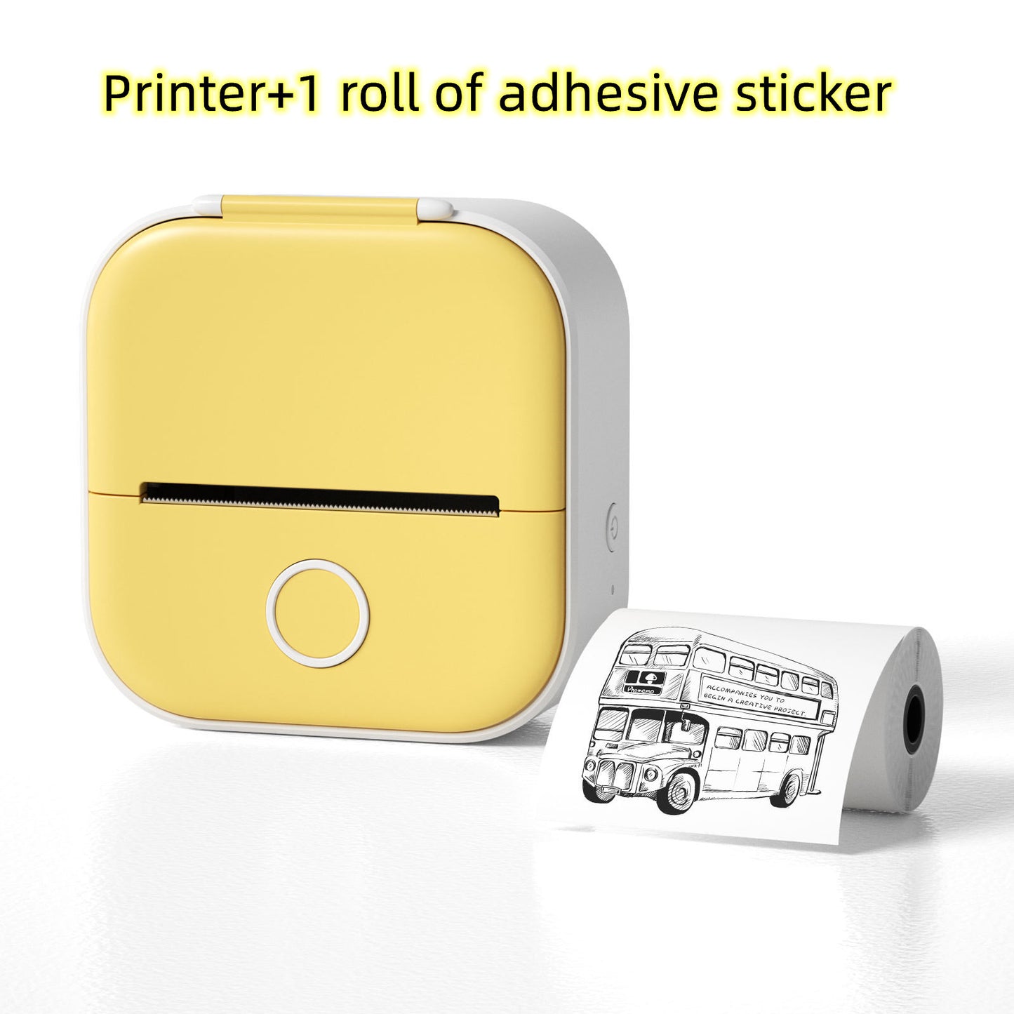 Portable Mini Thermal Label & Photo Printer – Wireless, Inkless, Bluetooth