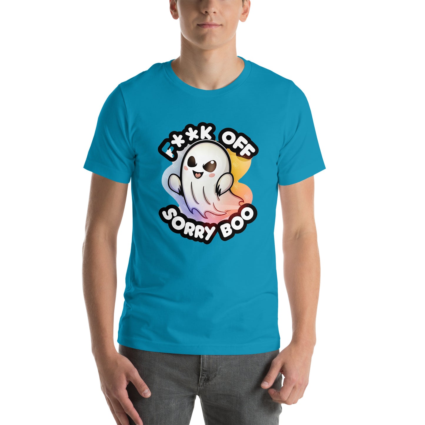 funny blue ghost t shirt