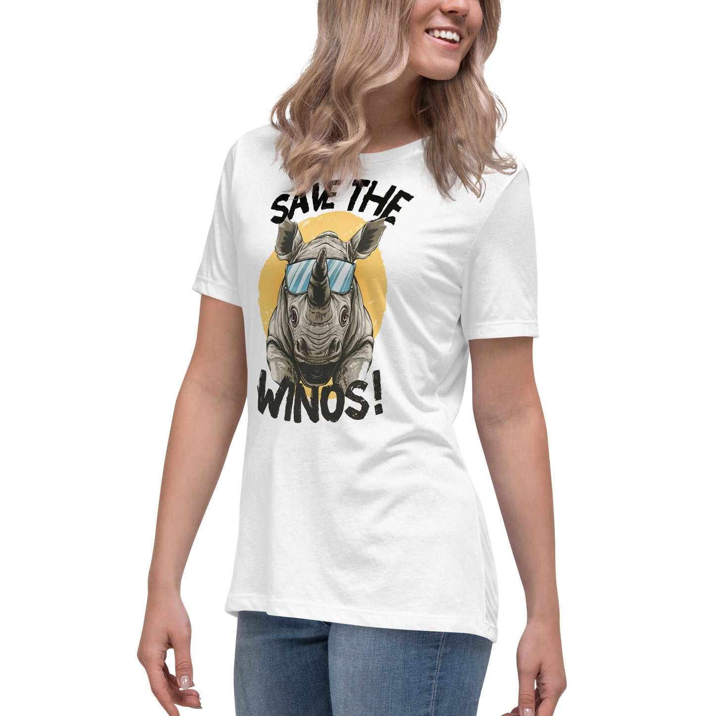 Save the Winos - Women's T-Shirt with funny slogan