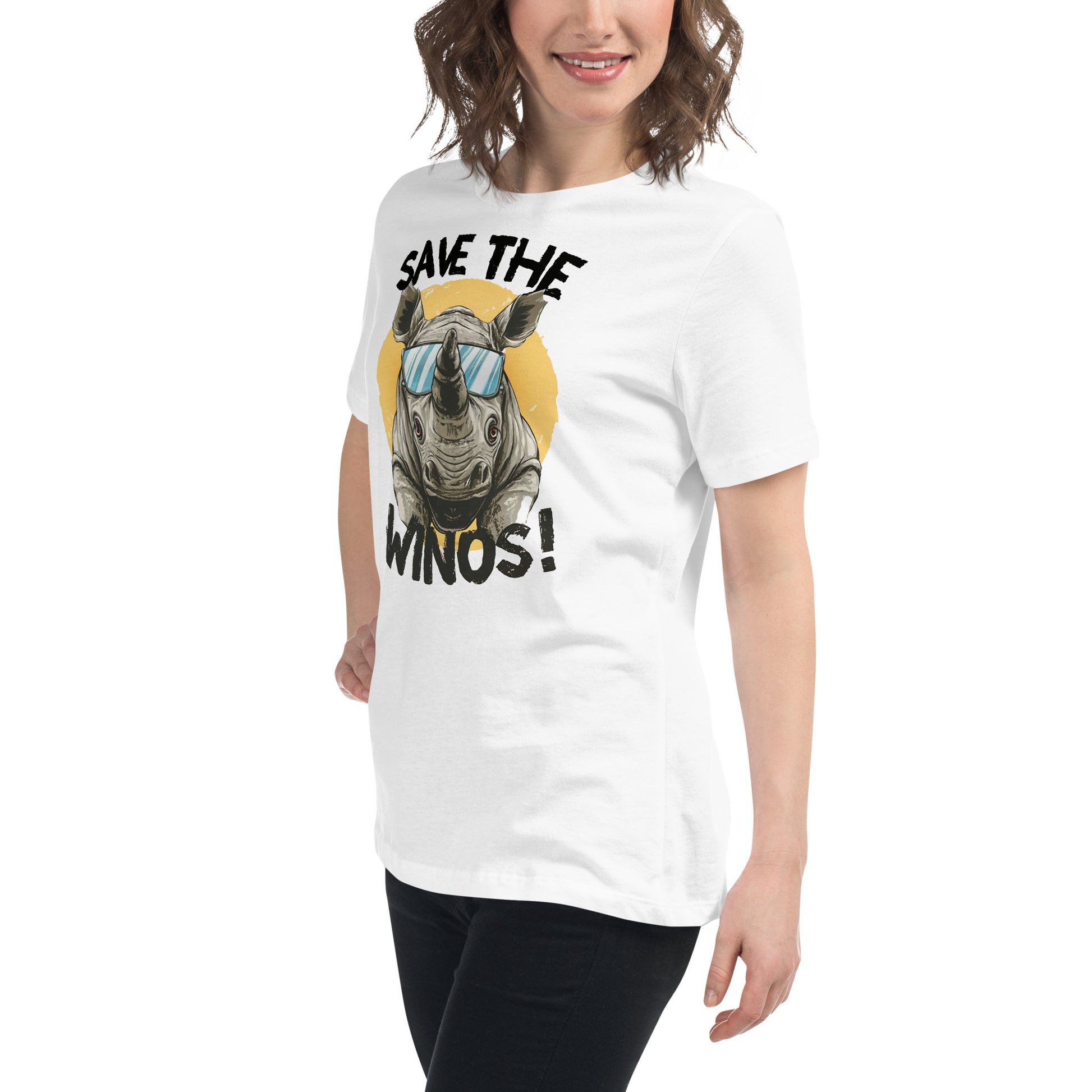 Save the Winos - Women's T-Shirt with funny slogan